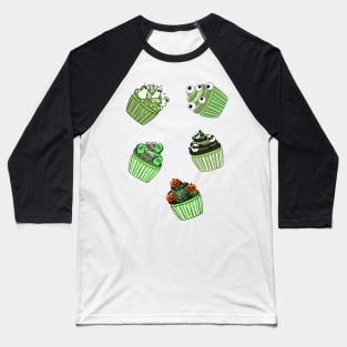 Halloween Cupcakes Baseball T-Shirt